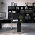 Prima Bookcase 2 Shelves with 2 Drawers and 2 Doors in Black woodgrain